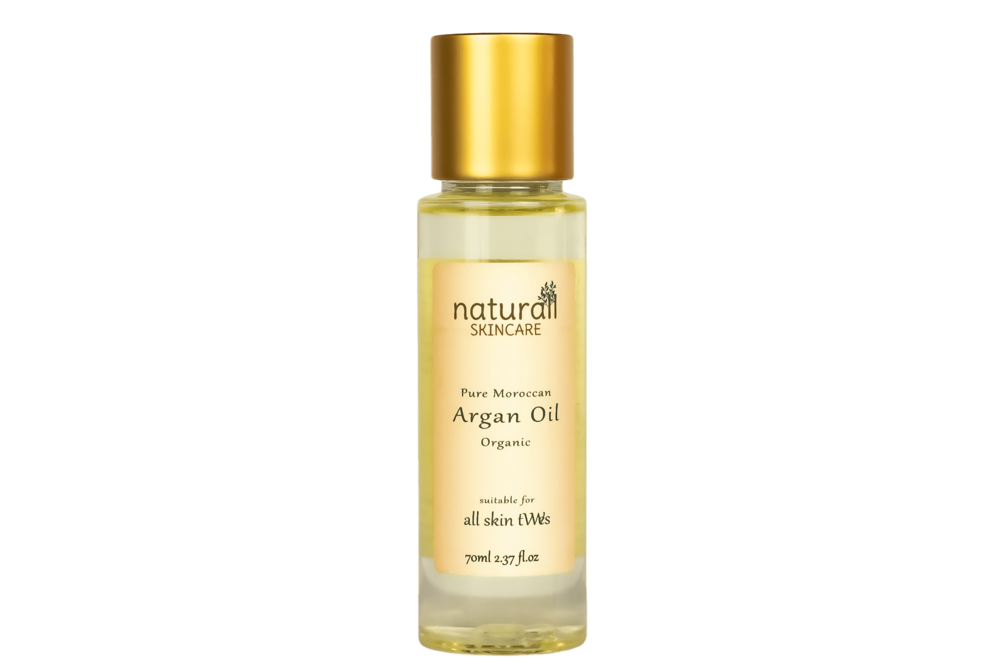 Bottle of Naturall Skincare Natural Body Oil, a 100ml moisturizing oil blend designed to nourish and hydrate the skin, enriched with natural ingredients for a smooth and soft finish.