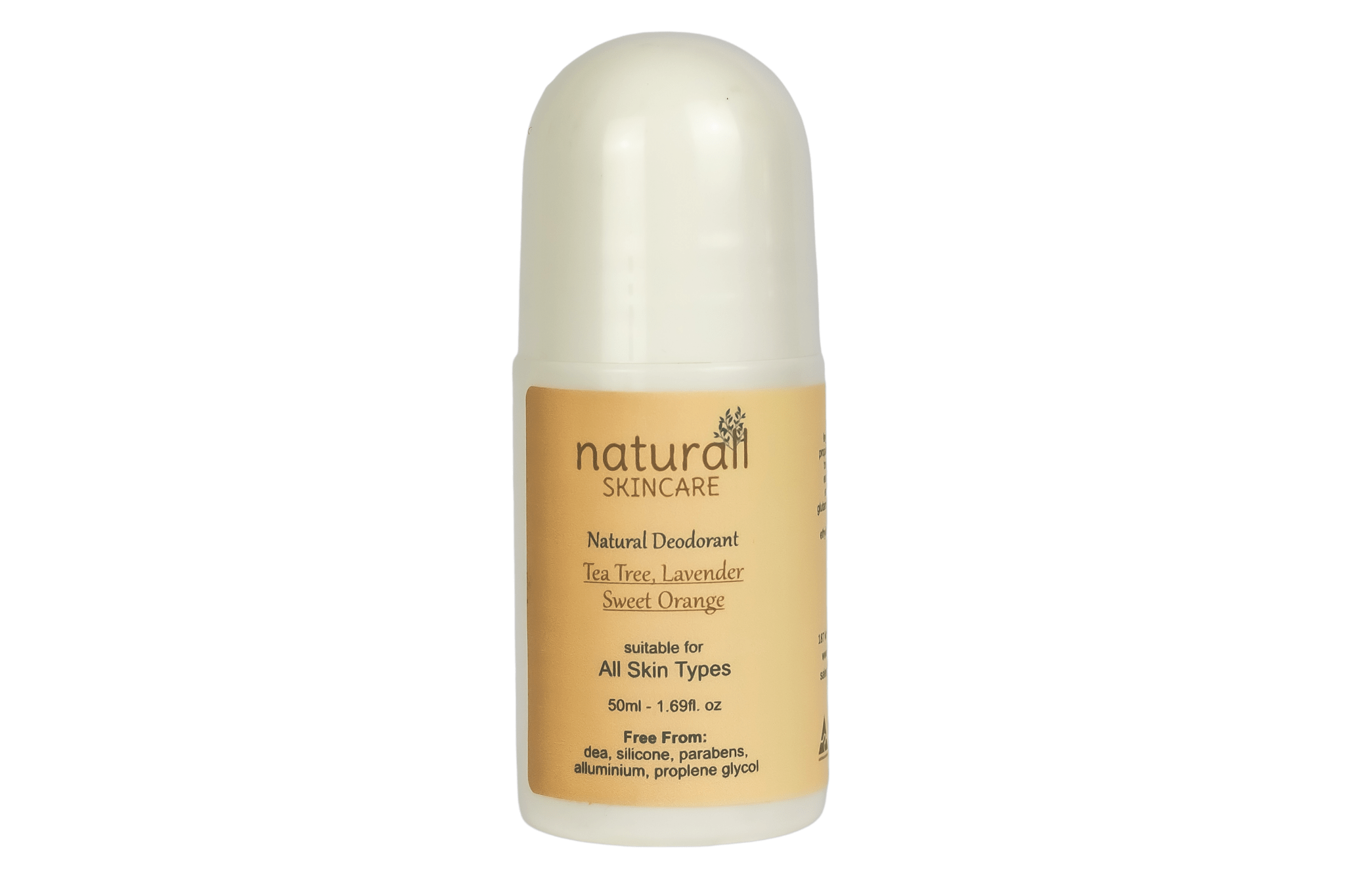 Natural Roll On Deodorant 50ml - Naturall Skincare